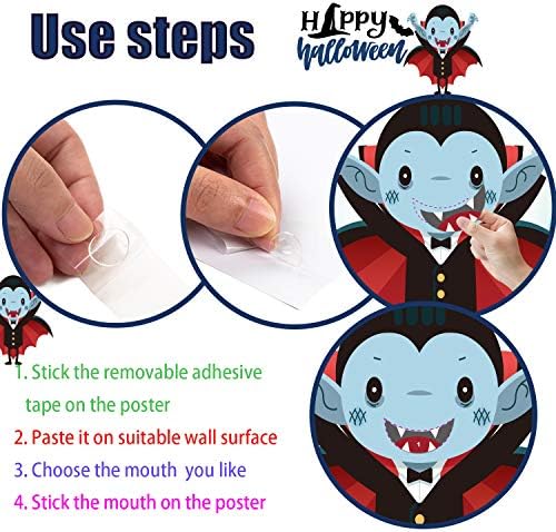 Halloween Games for Kids, Pin The Mouth on Vampire, Pin the Tail Games