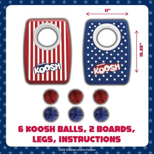 Koosh Cornhole Set for Kids, Outdoor Toys for Kids, Koosh Balls Included