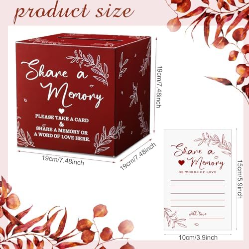 Pajean 50 Share a Memory Cards and Box, Red, Special