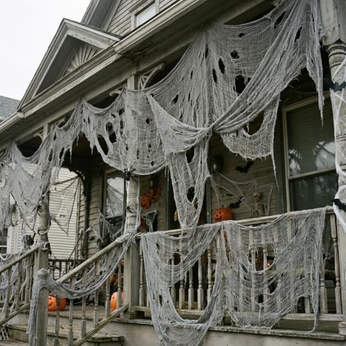 500'' x 39''Large Halloween Creepy Cloth, Spooky Gauze Decoration