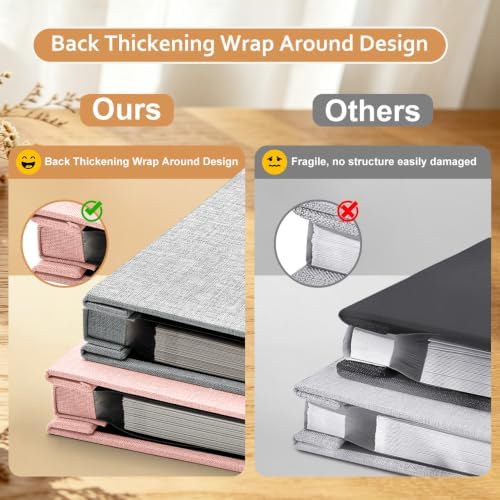 Large Photo Album Self Adhesive Scrapbook, 30 Sheets/ 60 Pages Photo Book for 4x6, 5x7, 8x10 Pictures, DIY Album for Birthday Gifts for Women Mom Wedding Baby Family Travel