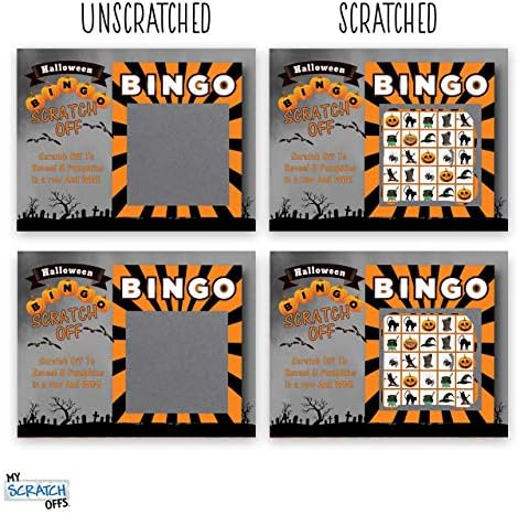 My Scratch Offs 3 x 4 in Halloween Party Scratch Off Game Cards - 26 Pack