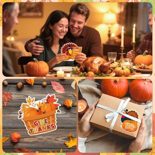 30Pcs Thanksgiving Gift Card Holder Fall Greeting Cards Sleeves