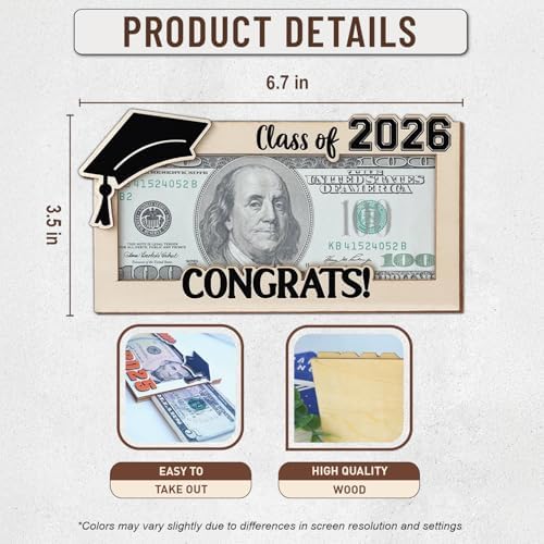 Graduation Money Holder 2026 Gifts To Him, Her - Class Of 2026 Graduation