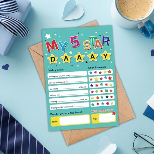 Funny Fathers Day Card Gift for Dad, Father's Day Card from Kids