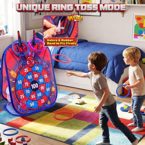 Bean Bag Toss Game for Kids - Cornhole Board Outdoor Toys for Toddlers -Party Activities Carnival Outside Yard Backyard Beach Lawn Games Toy for Kid Boys Girls Age 3 4 5 6 7 8 Year Old Birthday Gifts