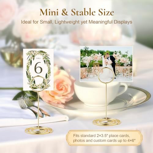 25-Pack Table Number Holders - Place Card Holders