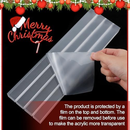 Cinnvoice 2 Pack Acrylic Card Display Holders Stand 11.8" Table Display Organizer for Christmas Greeting Cards Birthday Cards Photos Menus Table Number 3-slot Desktop Shelf Mantel Decor