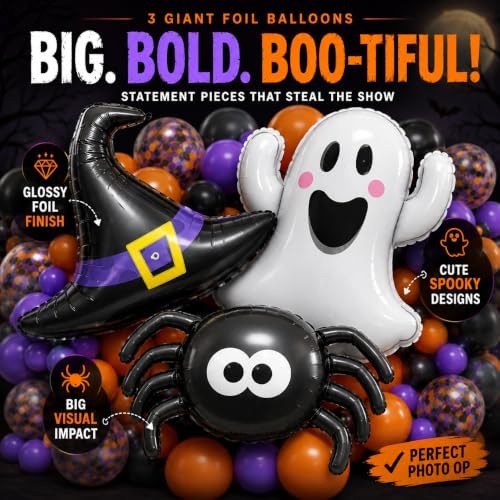 Halloween Balloon Garland Arch Kit 156PCS for Halloween Party Decorations