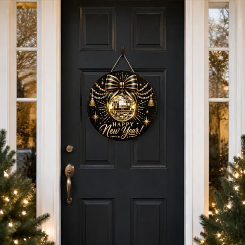 New Years Decorations 2027 - Happy New Year Sign for Front Door