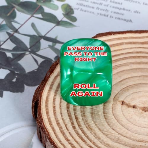 White Elephants Dice Santa Swap Gift Exchange Dice Stocking Stuffers for Women Men 2025 Christmas Dices Gift Exchange Game Funny Gifts for Adults Group Family Christmas Party Favors Xmas