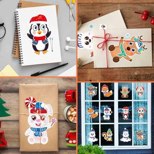 Winter Stickers for Kids Toddlers, Make Your Own Winter Animal Stickers