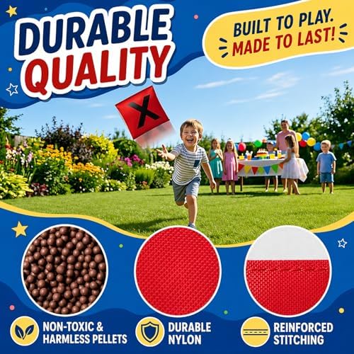 Bean Bags for Tossing Tic Tac Toe and Cornhole Toss Games