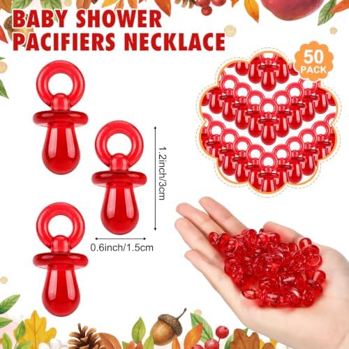 Thyle 51 Pcs Apple of Our Eye Pacifier Hunt Baby Shower Games