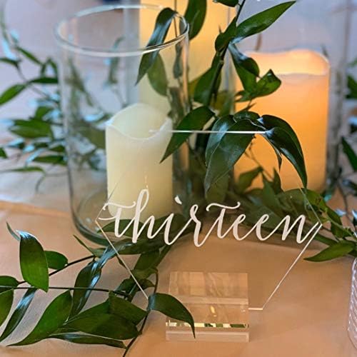 20 Pack 2" Clear Acrylic Sign Holder- 1/8" (3mm) Slot Clear Sign Stand for Display Table Numbers Wedding Signage, Perfect to Hold up 1/8" Thick Acrylic Sheets Table Signs