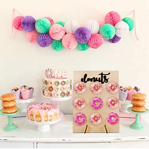 DIY Donuts Wall Display Holder, Wooden, 12" x 12"