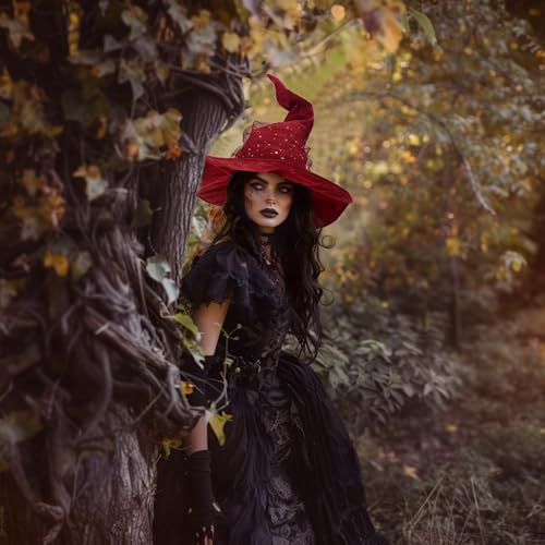 Ibeauti Wizard Hat for Adult Halloween Costume Witch Hat Cosplay Accessory