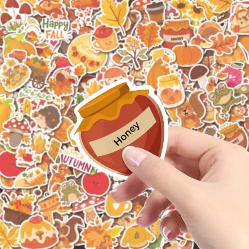 Fall Stickers - 100 PCS Thanksgiving Stickers for Kids