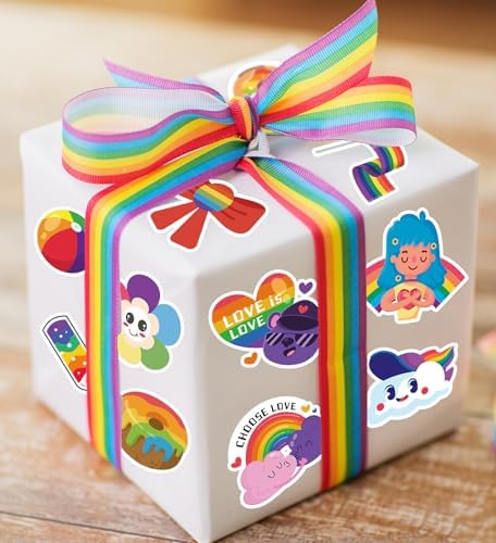 HSHFAMIIY Pride Stickers,100Pcs Pride Accessories, Gay Stickers