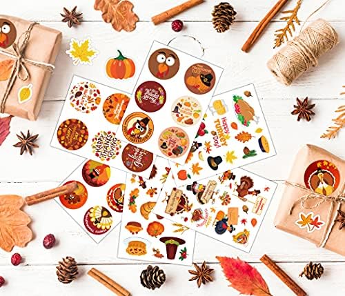 Thanksgiving Stickers for Kids, Fall Stickers Thanksgiving Turkey Stickers