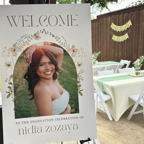 IZI POD Personalized Graduation Welcome Sign, Custom Graduation Party Poster, Graduation Welcome Canvas, Graduation Sign 2026, Graduation Party Decorations, Gifts For Student, Graduates - Style 6