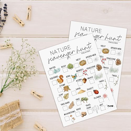 Nature Scavenger Hunt Cards for Road Trips and Camping-1