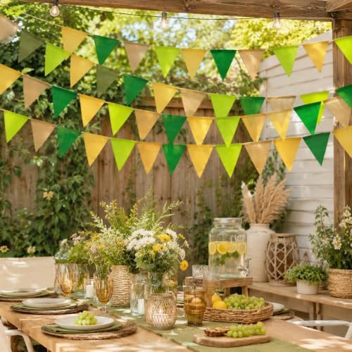 G2PLUS Pennant Banner, Triangle Flag Bunting and Bunting Garland, 60PCS