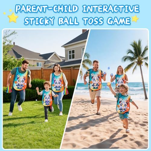 Toddler Bean Bag Toss Game for Kids 3-8, 7-in-1 Outdoor Cornhole Board Set
