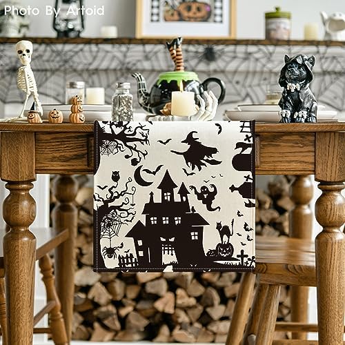 Artoid Mode 210 GSM Halloween Table Runner Home Party Decor 13x120 Inch