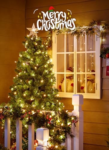 Brightown 300 LED Christmas Mini Lights, 110FT Christmas String Lights with 8 Lighting Modes, Connectable Fairy Lights Plug in for Outdoor Xmas Trees Garland Wreath Holiday Decorations, Warm White