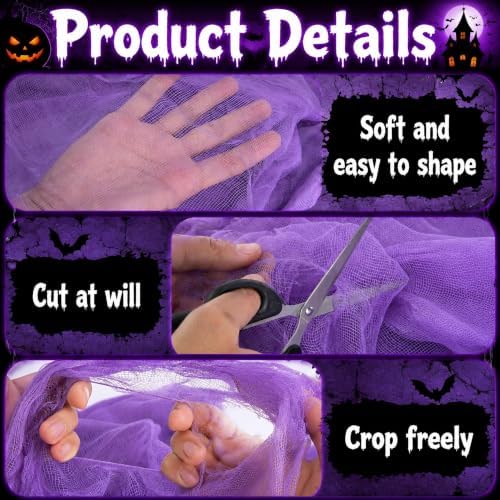 Tlswshsy 500'' x 39''Large Halloween Creepy Cloth, Spooky Gauze Decoration