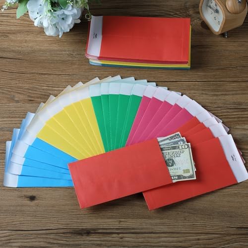 Mr. Pen- Money Envelopes for Cash, 6.5" x 3.5", 100 Pack, Kraft Paper | Self-Adhesive Bulk Cash Envelopes for Budgeting, Money and Coin Saving, Check, Budget, Small Item Organizing