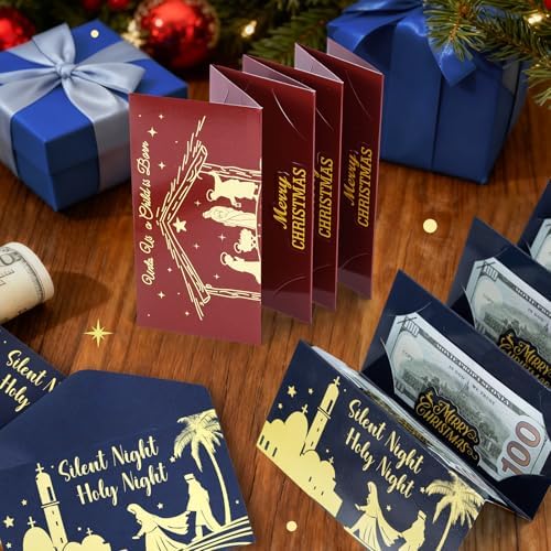 12 Pack Christmas Money Holders for Christmas Cash Gifts