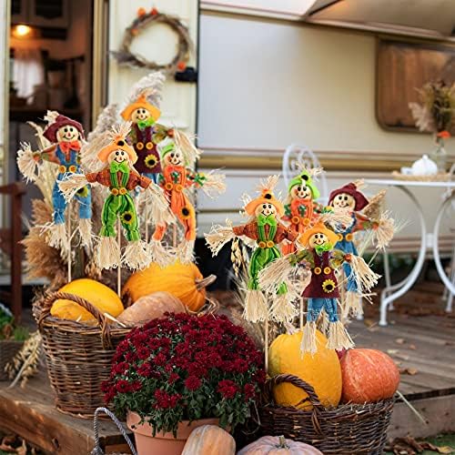 24 PCS Halloween Scarecrow Decorations, Scarecrows Fall Decor