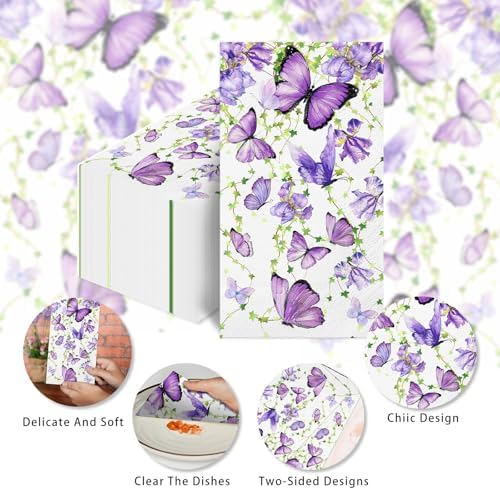 Butterfly Paper Napkins 100pcs