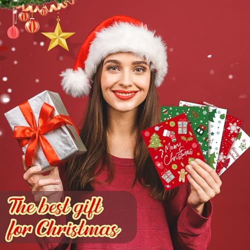 6 Set/30 Slots Christmas Gift Card Booklet with Envelopes