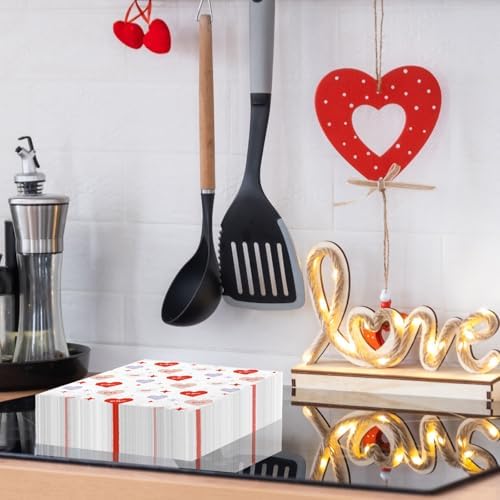 50Pcs Heart Decoupage Napkins