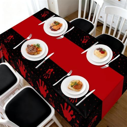 Childom 3 Pack Halloween Tablecloth Rectangle Table,Halloween Decorations