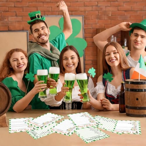 COCHIE St. Patrick's Day Party Games for Adults Family Office Large Groups, Saint Patrick Words Pictionary Game, Riddle Games, Word Scramble Game Classroom Activities - Answer Key (St. Patrick's)