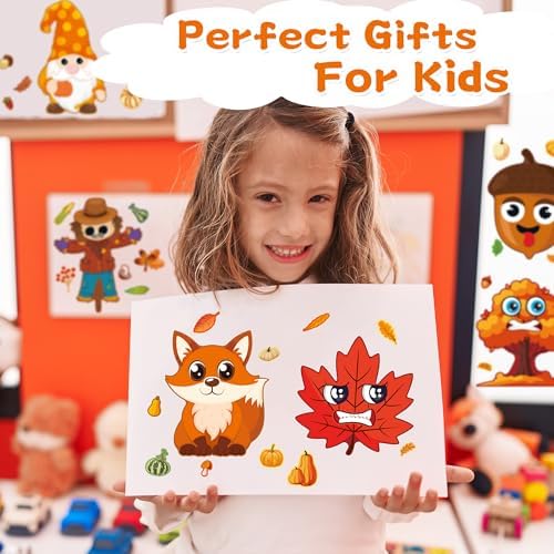 Fall Stickers 48 Sheets Fall Party Favors Crafts for Kids Toddlers