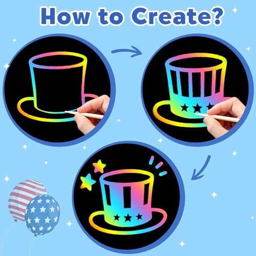 ZMLM Scratch Paper Art-Crafts Gift: 2 Pack Rainbow Notebooks Supplies Toys