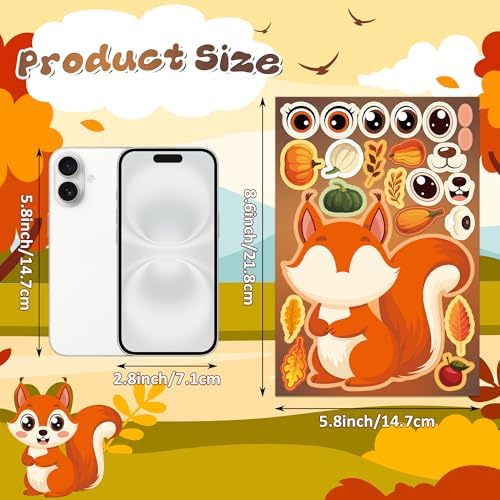 Fall Stickers 48 Sheets Fall Party Favors Crafts for Kids Toddlers