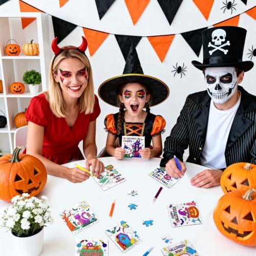 Halloween Crafts for Kids & Toddlers-DIY Art Puzzle Activities kit Game Toy