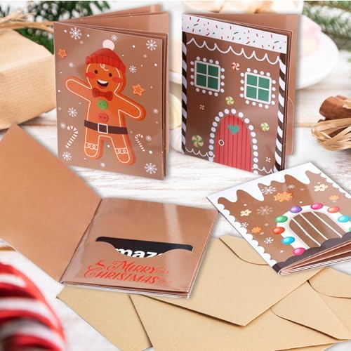 6 Set/30 Slots Christmas Gift Card Booklet with Envelopes