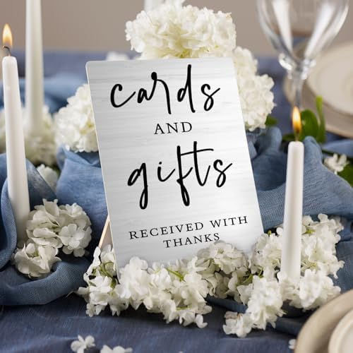 Cards And Gifts Wedding Sign, 5x7inch - Ceremony & Reception Gift Table Decor