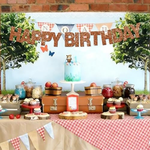 BEISHIDA Glitter Brown 116 PCS A-Z DIY Letter Custom Banner Party Decor