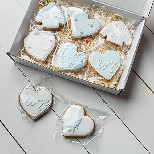 Morepack 5x7 In Cookie Bags Clear Self Sealing Cellophane Treat Bags 200Pcs