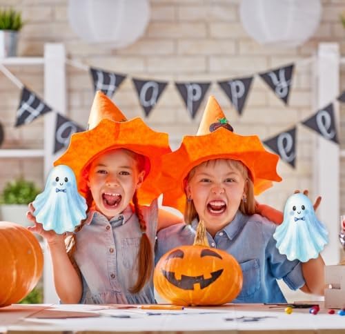 25 Pack Boo Blue Ghost Halloween Invitations Card with Envelopes