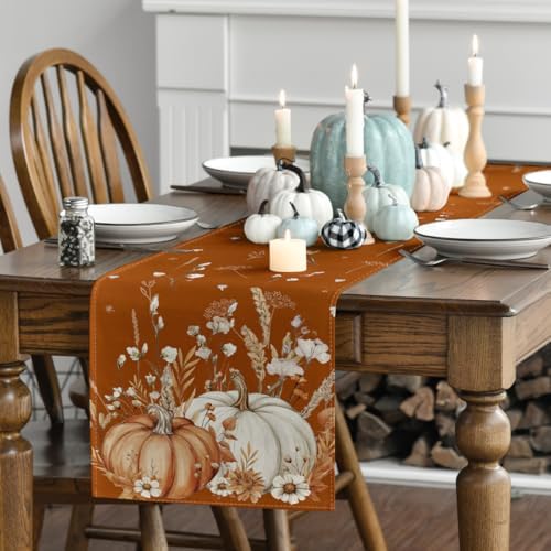 Artoid Mode 210 GSM Fall Table Runner Home Party Decor 13x120 Inch