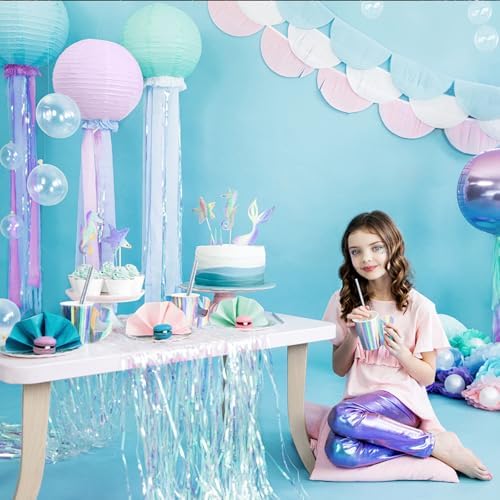 20Pcs Pink Paper Lanterns for Parties, 4” 6” 8” 10” 12” Chinese Asian Hanging Round Paper Lanterns for Birthday Wedding Halloween Christmas Home Decor Party Decor